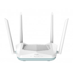 D-Link EAGLE PRO AI AX1500 Smart Router langaton reititin Gigabitti Ethernet Kaksitaajuus (2,4 GHz 5 GHz) Valkoinen