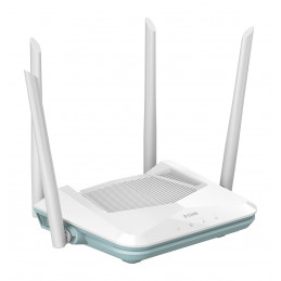 D-Link EAGLE PRO AI AX1500 Smart Router langaton reititin Gigabitti Ethernet Kaksitaajuus (2,4 GHz 5 GHz) Valkoinen