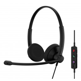 EPOS 1001421 kuulokkeet ja kuulokemikrofoni Langallinen Pääpanta Toimisto puhelukeskus USB Type-C   USB Type-A Musta