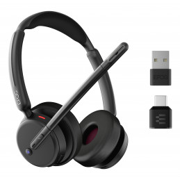 EPOS 1001490 kuulokkeet ja kuulokemikrofoni Langallinen & langaton Pääpanta Toimisto puhelukeskus USB Type-C Bluetooth Musta