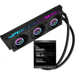 ASUS ROG Strix LC IV 360 ARGB LCD Suoritin Nestejäähdytyspakkaus 12 cm Musta