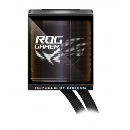 ASUS ROG Strix LC IV 360 ARGB LCD Suoritin Nestejäähdytyspakkaus 12 cm Musta
