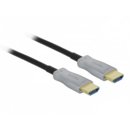 DeLOCK 84136 HDMI-kaapeli 70 m HDMI-tyyppi A (vakio) Musta, Harmaa
