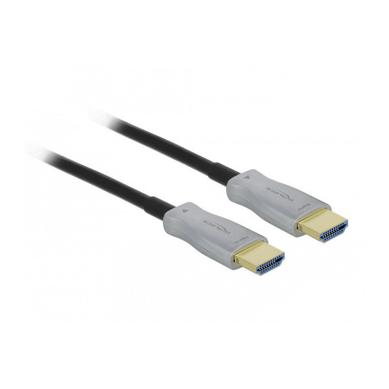 DeLOCK 84136 HDMI-kaapeli 70 m HDMI-tyyppi A (vakio) Musta, Harmaa