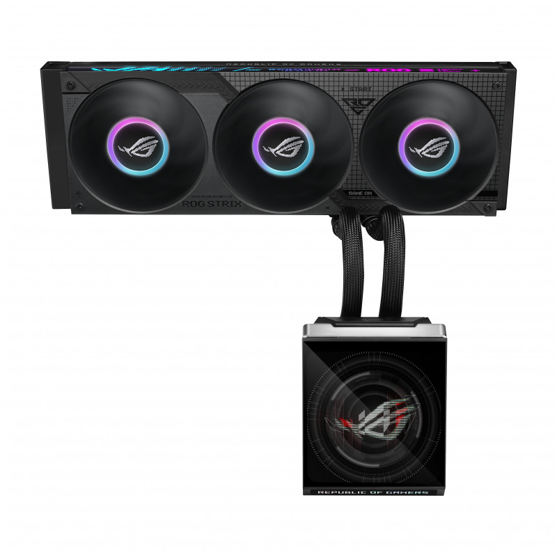 ASUS ROG Strix SLC IV 360 ARGB LCD Suoritin Nestejäähdytyspakkaus 12 cm Musta 1 kpl