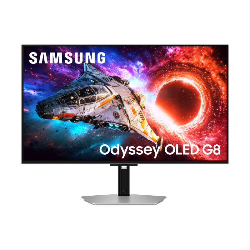 Samsung G80SH tietokoneen litteä näyttö 81,3 cm (32") 3840 x 2160 pikseliä 4K Ultra HD OLED Hopea