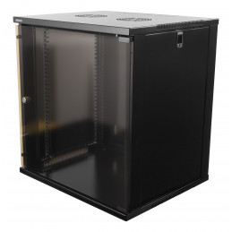 Deltaco 19" räkkikaappi, 12U, 540x450mm, lattiamall. tai seinälle as.