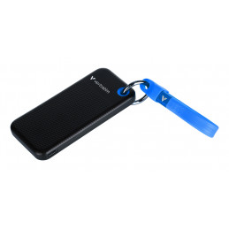 Verbatim Pocket SSD 256 GB USB Type-C 3.2 Gen 2 (3.1 Gen 2) Musta, Sininen