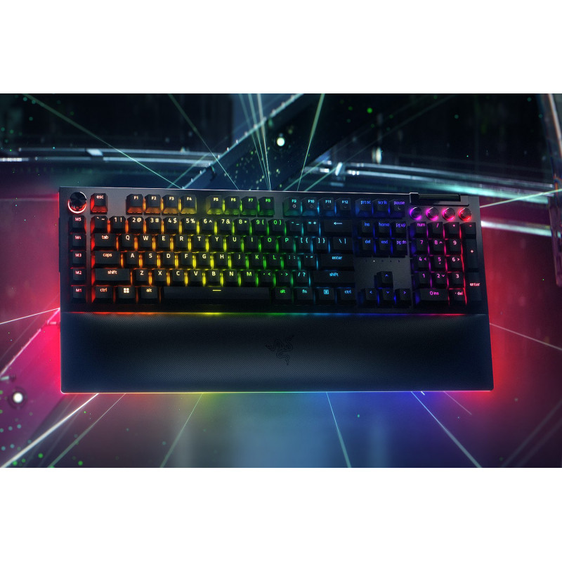 Razer BlackWidow V4 Pro näppäimistö Pelaaminen USB QWERTZ Saksa Musta