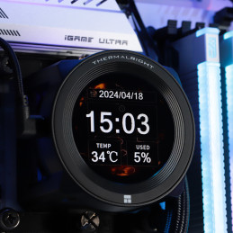 Thermalright Core Vision 360 Black Argb Tietokonekotelo, Suoritin 12 cm Musta 1 kpl