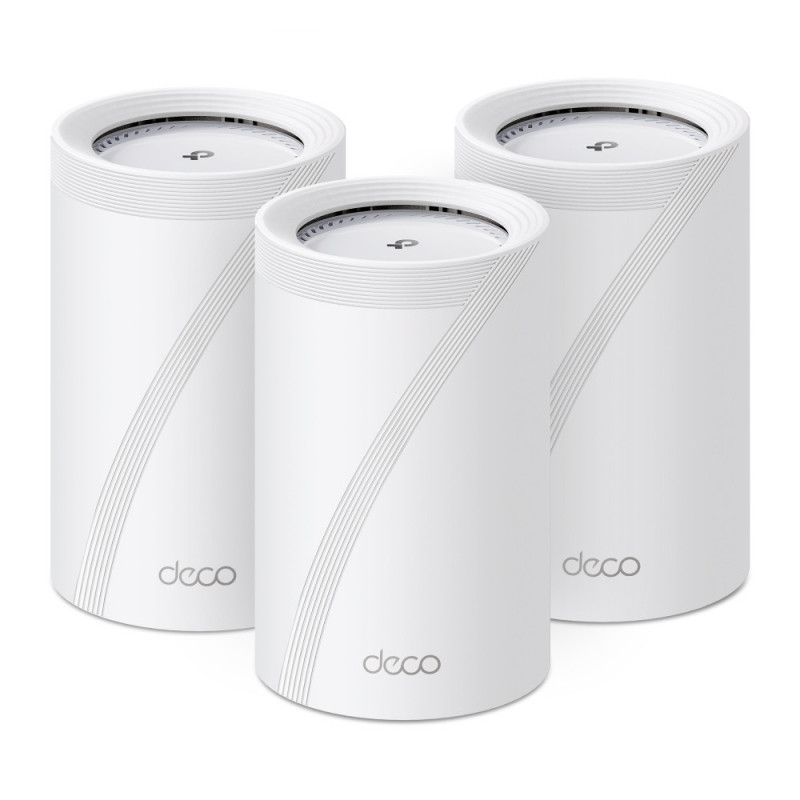 TP-Link Deco BE68 (3-pack) Kolmikaista (2,4 GHz 5 GHz 6 GHz) Wi-Fi 7 (802.11be) Valkoinen Sisäinen