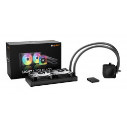 be quiet! LIGHT LOOP IO LCD | 240mm Suoritin All-in-one-nesteenjäähdytin 12 cm Musta 1 kpl