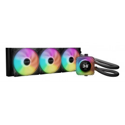 be quiet! LIGHT LOOP IO LCD | 360mm Suoritin All-in-one-nesteenjäähdytin 12 cm Musta 1 kpl