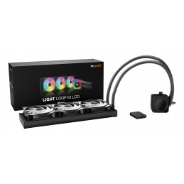 be quiet! LIGHT LOOP IO LCD | 360mm Suoritin All-in-one-nesteenjäähdytin 12 cm Musta 1 kpl