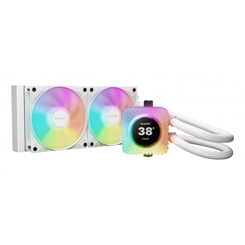 be quiet! LIGHT LOOP IO LCD | 240mm Suoritin All-in-one-nesteenjäähdytin 12 cm Valkoinen 1 kpl