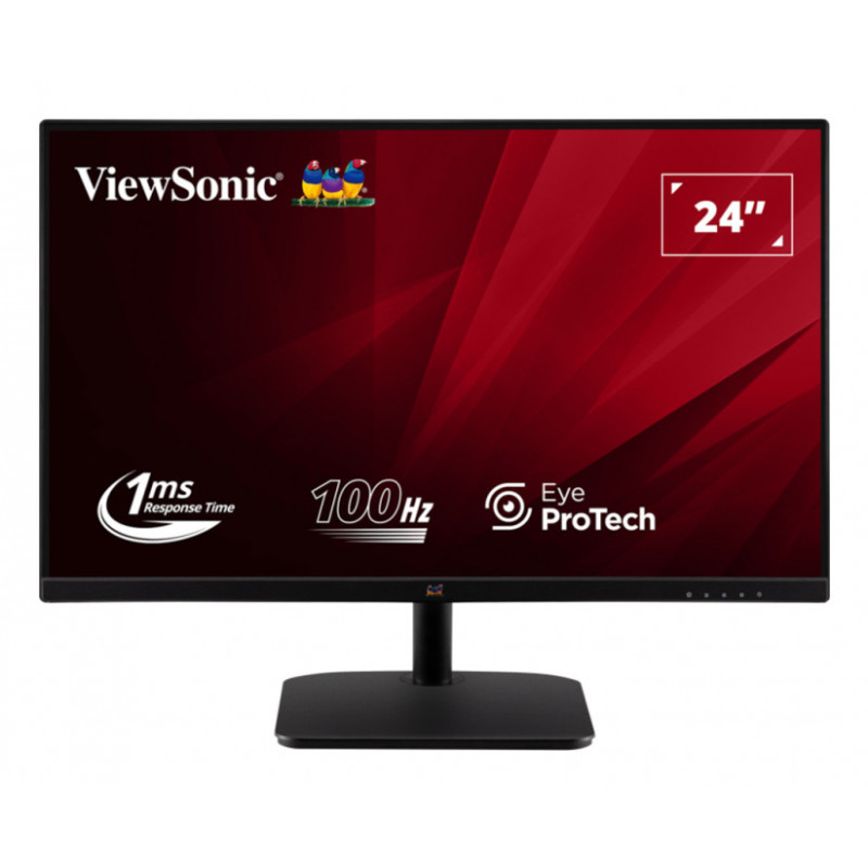 Viewsonic VA2432-H-2 tietokoneen litteä näyttö 61 cm (24") 1920 x 1080 pikseliä Full HD LED Musta