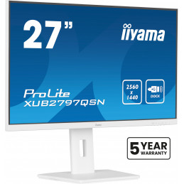 iiyama G-MASTER XUB2797QSN-W2 tietokoneen litteä näyttö 68,6 cm (27") 2560 x 1440 pikseliä Quad HD LED Valkoinen