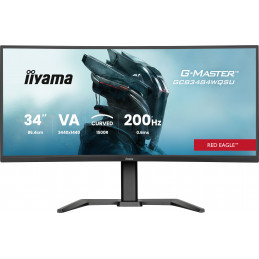 iiyama G-MASTER GCB3484WQSU-B2 tietokoneen litteä näyttö 86,4 cm (34") 3440 x 1440 pikseliä UltraWide Quad HD LCD Musta