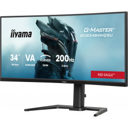 iiyama G-MASTER GCB3484WQSU-B2 tietokoneen litteä näyttö 86,4 cm (34") 3440 x 1440 pikseliä UltraWide Quad HD LCD Musta
