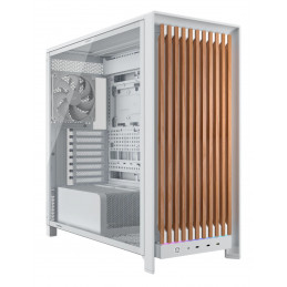 Corsair FRAME 5000D WOOD RS Midi Tower Saksanpähkinä, Valkoinen