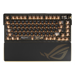 ASUS ROG AZOTH EXTREME Edition 20 näppäimistö Pelaaminen USB + RF Wireless + Bluetooth QWERTY englanti Musta