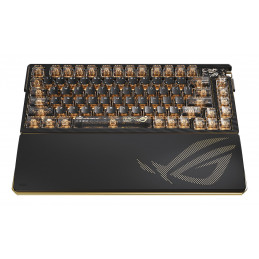 ASUS ROG AZOTH EXTREME Edition 20 näppäimistö Pelaaminen USB + RF Wireless + Bluetooth QWERTY englanti Musta