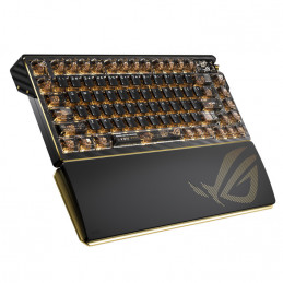 ASUS ROG AZOTH EXTREME Edition 20 näppäimistö Pelaaminen USB + RF Wireless + Bluetooth QWERTY englanti Musta