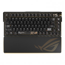 ASUS ROG AZOTH EXTREME Edition 20 näppäimistö Pelaaminen USB + RF Wireless + Bluetooth QWERTY englanti Musta