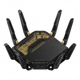 ASUS ROG Rapture GT-BE98 langaton reititin 10 Gigabit Ethernet Quad-band (2.4 GHz   5 GHz-1   5 GHz-2   6 GHz) Musta