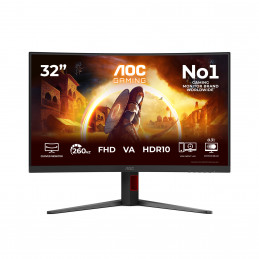 AOC G4 C32G4Z tietokoneen litteä näyttö 80 cm (31.5") 1920 x 1080 pikseliä Full HD LCD Musta, Punainen