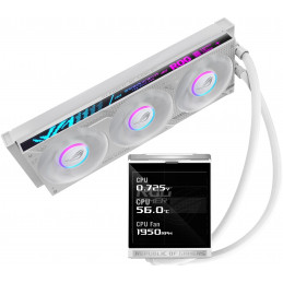 ASUS ROG Strix LC IV 360 ARGB LCD White Edition Suoritin Nestejäähdytyspakkaus 12 cm Valkoinen