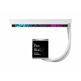 ASUS ROG Strix LC IV 360 ARGB LCD White Edition Suoritin Nestejäähdytyspakkaus 12 cm Valkoinen