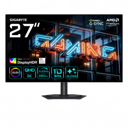 GIGABYTE MO27Q28GR tietokoneen litteä näyttö 68,6 cm (27") 2560 x 1440 pikseliä Quad HD OLED Musta