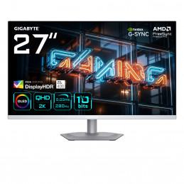 GIGABYTE MO27Q2A ICE OLED tietokoneen litteä näyttö 68,6 cm (27") 2560 x 1440 pikseliä Quad HD QD-OLED Valkoinen