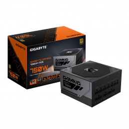 GIGABYTE GAMING 750GM PG5 virtalähdeyksikkö 750 W 20+4 pin ATX ATX Musta