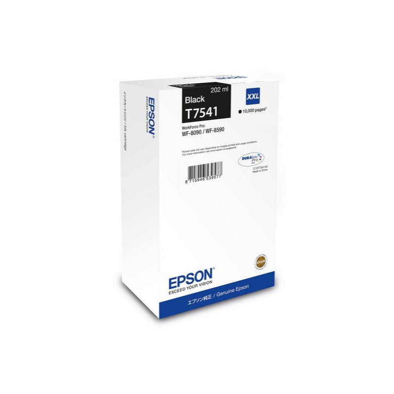 Epson C13T75414N mustekasetti 1 kpl Alkuperäinen Korkea (XL) värintuotto Musta