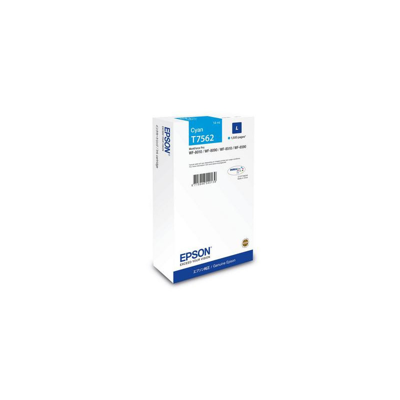 Epson C13T75624N mustekasetti 1 kpl Alkuperäinen Low Yield Syaani