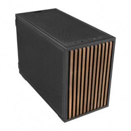 Lian Li B4-mATX Wood Mini Tower Musta, Puu