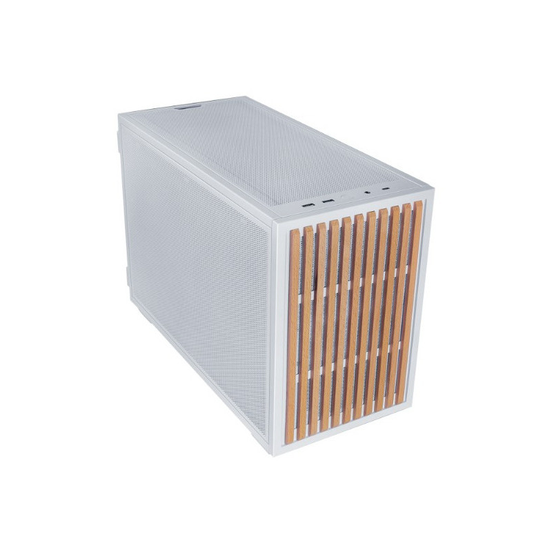 Lian Li B4-mATX Wood Mini Tower Valkoinen, Puu