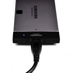 Axagon ADSA-1S6 tallennusaseman kotelo HDD- SSD-kotelo Musta 2.5"
