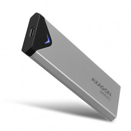 Axagon EEM2-UG2 tallennusaseman kotelo SSD-kotelo Musta, Harmaa M.2