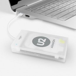 Axagon ADSA-1S tallennusaseman kotelo HDD- SSD-kotelo Valkoinen 2.5"