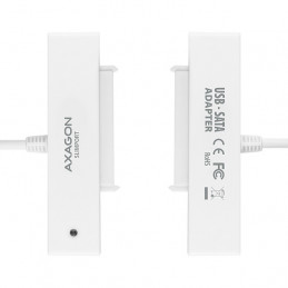 Axagon ADSA-1S tallennusaseman kotelo HDD- SSD-kotelo Valkoinen 2.5"