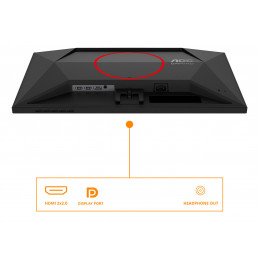 AOC G4 24G4ZREP tietokoneen litteä näyttö 60,5 cm (23.8") 1920 x 1080 pikseliä Full HD LCD Musta, Punainen