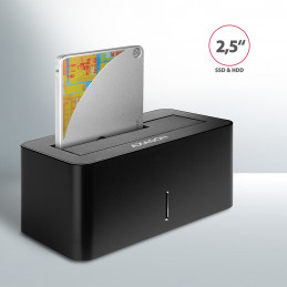 Axagon ADSA-SN tallennusaseman telakointiasema USB 3.2 Gen 1 (3.1 Gen 1) Type-A Musta