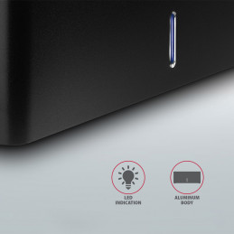 Axagon ADSA-SN tallennusaseman telakointiasema USB 3.2 Gen 1 (3.1 Gen 1) Type-A Musta