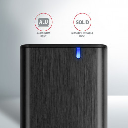Axagon EEM2-SBC externes Gehäuse für M.2 SSDs USB-C 3.2 Gen 2 - schwarz SSD-kotelo Musta