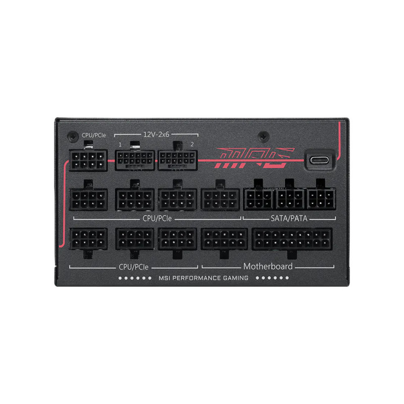MSI MPG Ai1300TS PCIE5 virtalähdeyksikkö 1300 W 24-pin ATX ATX Musta