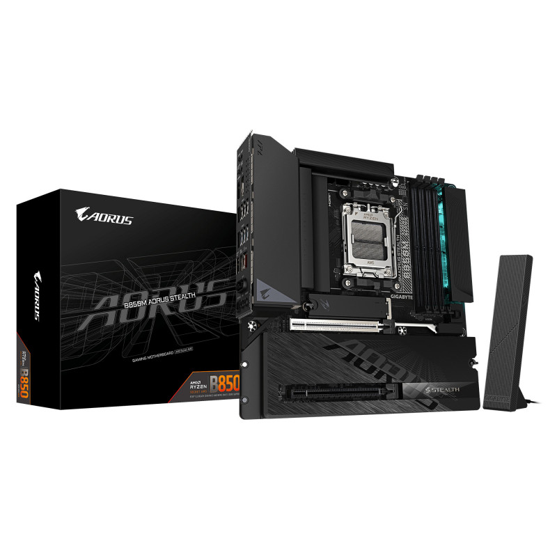 GIGABYTE B850M AORUS STEALTH emolevy AMD B850 Pistoke AM5 mikro ATX