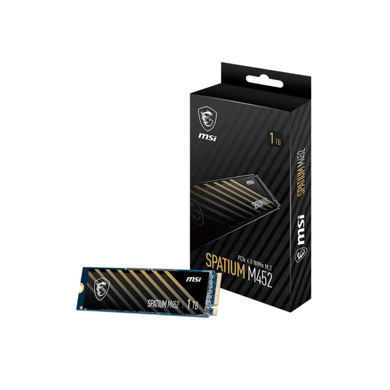 MSI SPATIUM M452 PCIE 4.0 NVME M.2 1TB SSD-massamuisti PCI Express 4.0 3D NAND